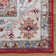 Gertmenian Crystal Print Cullen Red Cream Multi Traditional Transitional Casual Floral Washable Digital Print Indoor Area Rug
