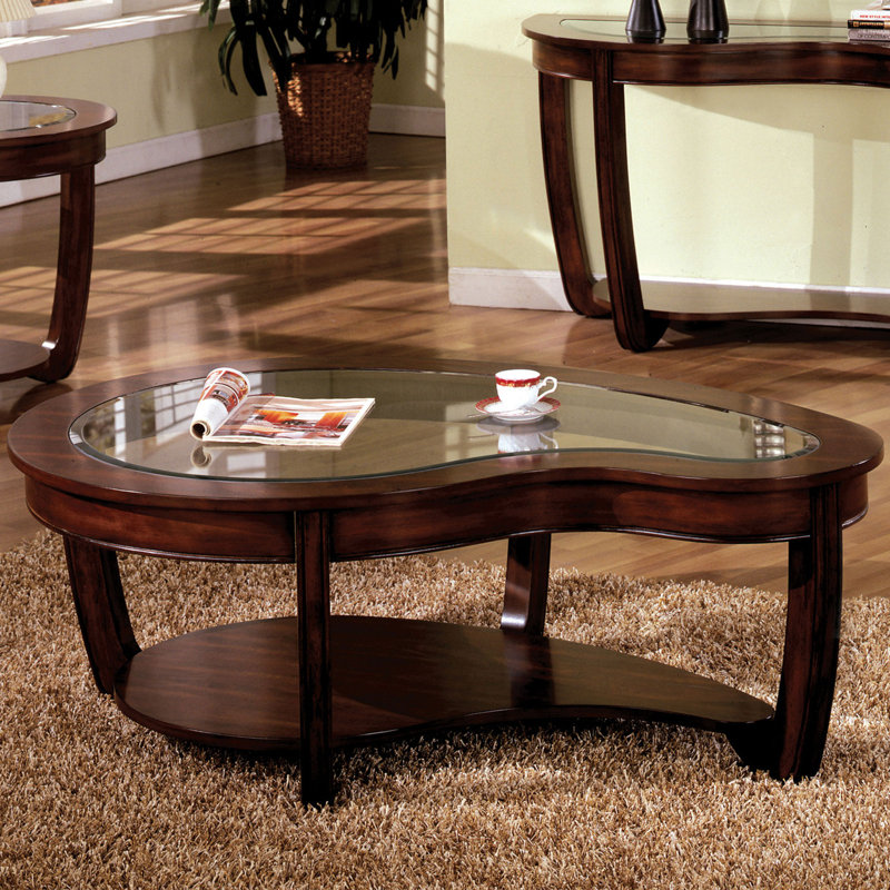 Table basse transitionnelle 50,6 ", cerisier foncé