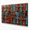 «Southwestern Patterns» Apache Crosses 201, art mural sur toile brune