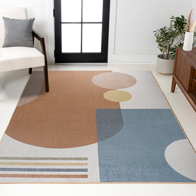 Tapis crème / multicolore lavable à la machine Graycen