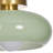 Modern Green Glass Flush Mount Ceiling Light with Gold Metal Base-481674234