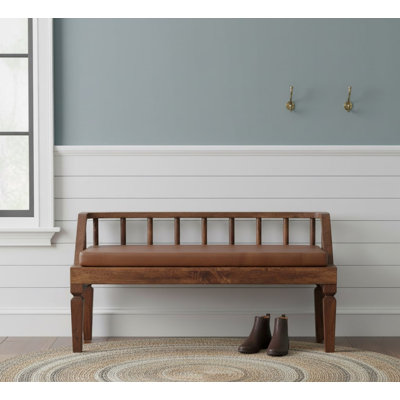 Leather Upholstered Bench