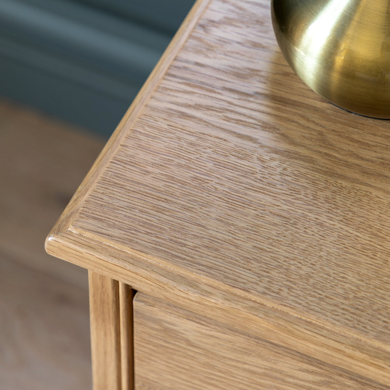 32cm W Solid Wood Bedside Table