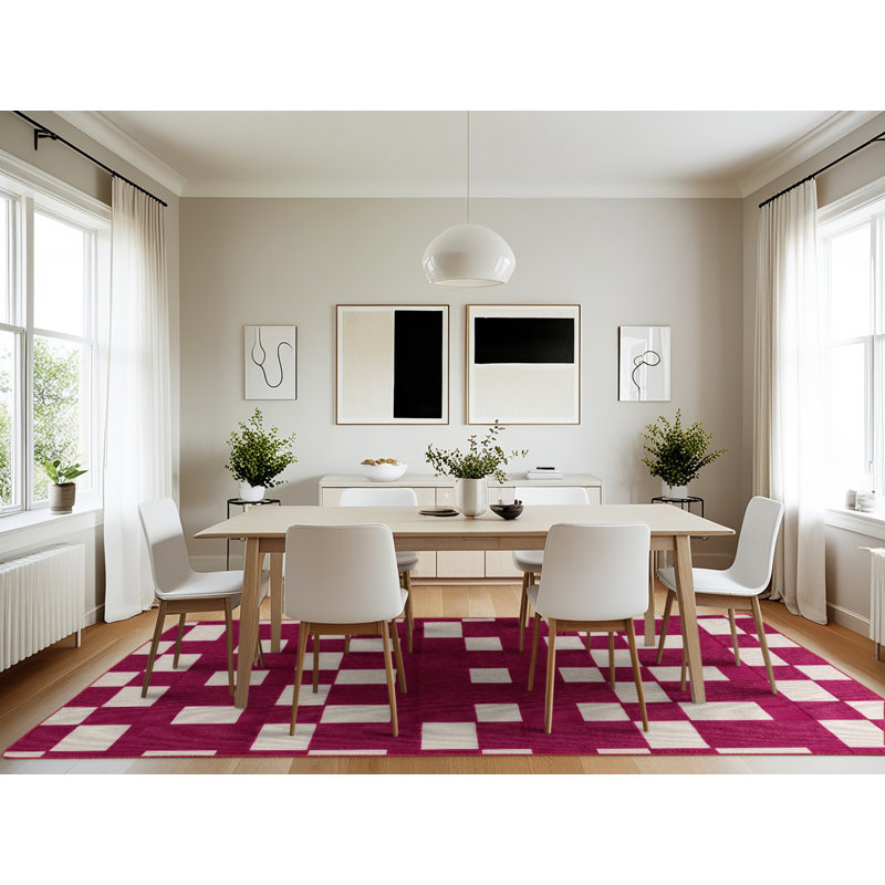 Machine Washable Botanical Area Rug, Rectangle 7' x 10'
