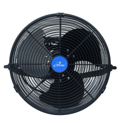 iLIVING ILG8E14-15 14" Wall Mounted Variable Speed Indoor/Outdoor Weatherproof Fan, Industrial grade for Patio, Greenhouse, Garage, Workshop, and Loading Dock, 2473 CFM, Black