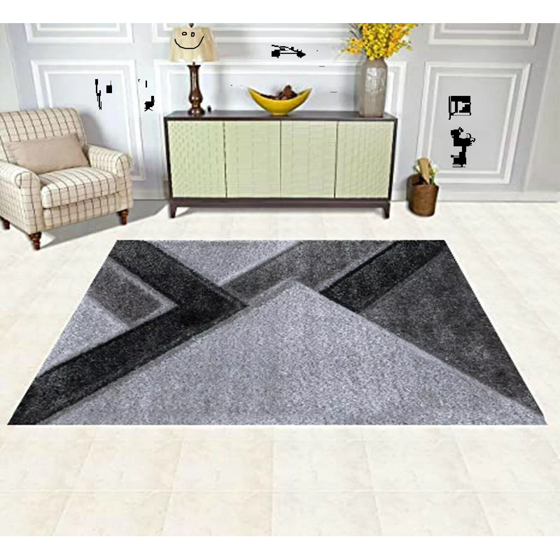 Solid Colour Shag Area Rug, Rectangle 200 x 290cm