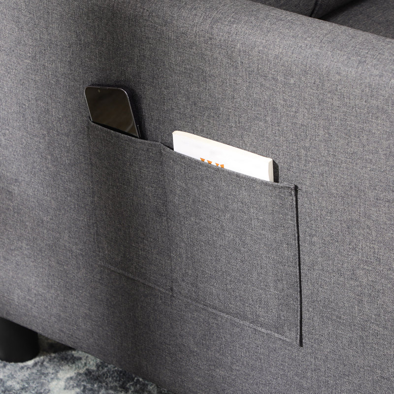 Texovia Single 27.25'' Upholstered Futon Chair,wood