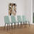 Set Of 4 Dining Chairs, Modern Kitchen Dining Chair, Linen Padded Chairs, And Sturdy Metal Leg Decorated Dining Chairs Fabric Dining Chair-1948097965-1969601366