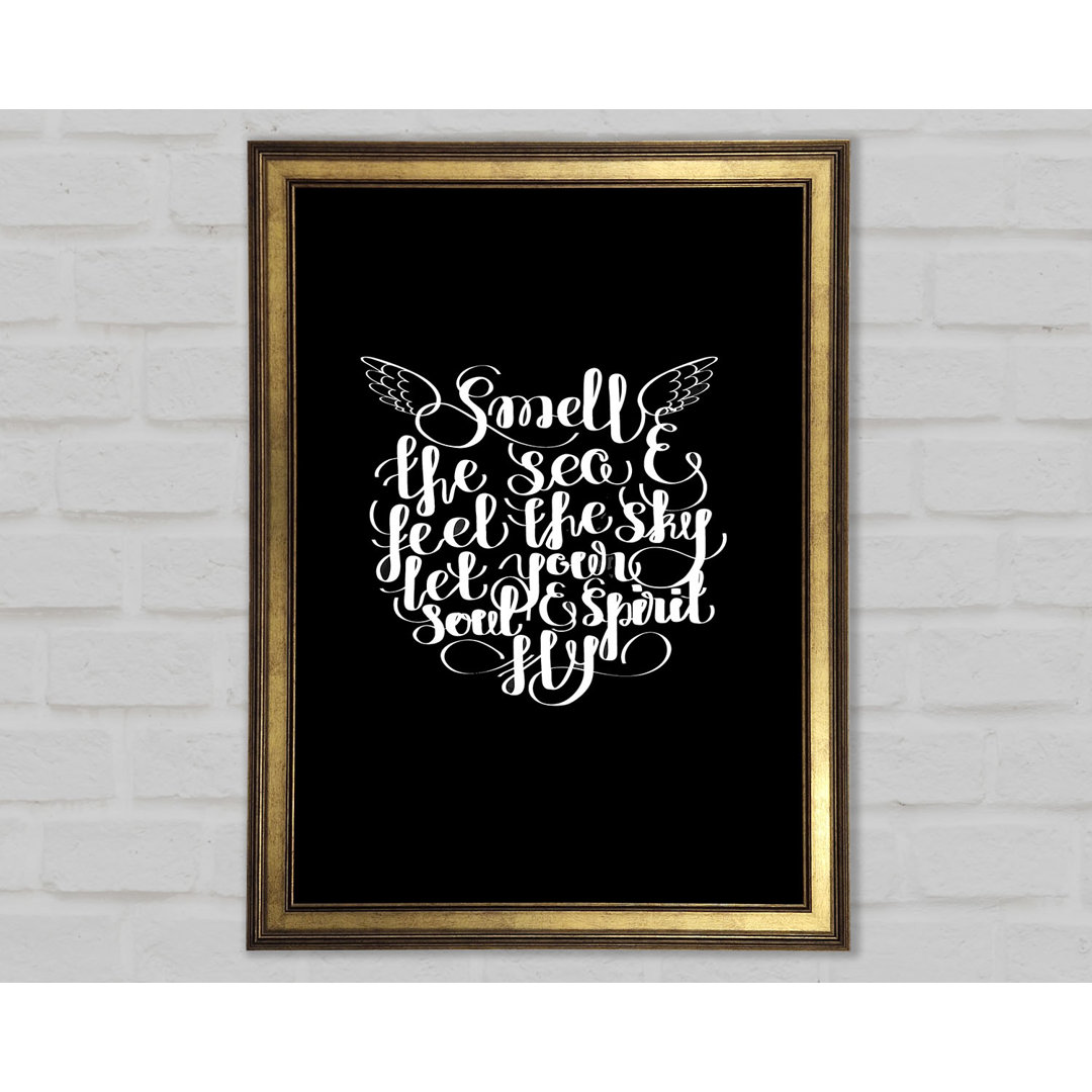 Smell The Sea And Smell The Sky - Single Picture Frame Typography