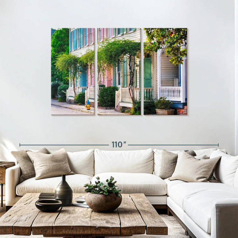 Historic Row Houses, 48" H x 74" W