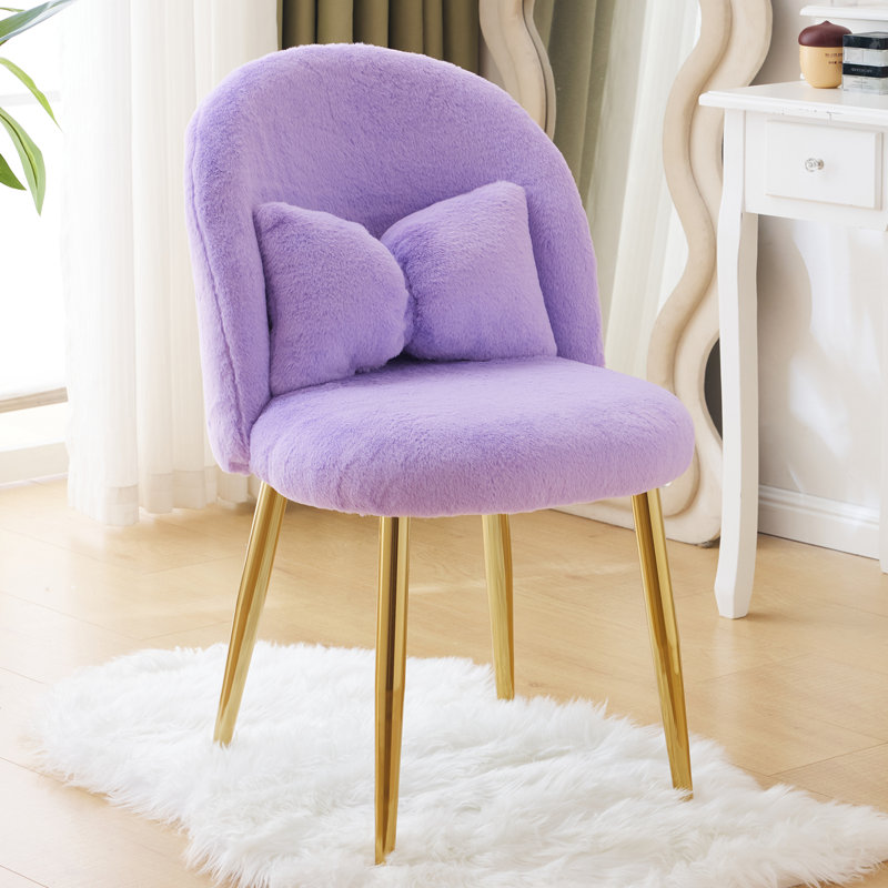 Fauteuil de maquillage l 21,26 po, Mauve