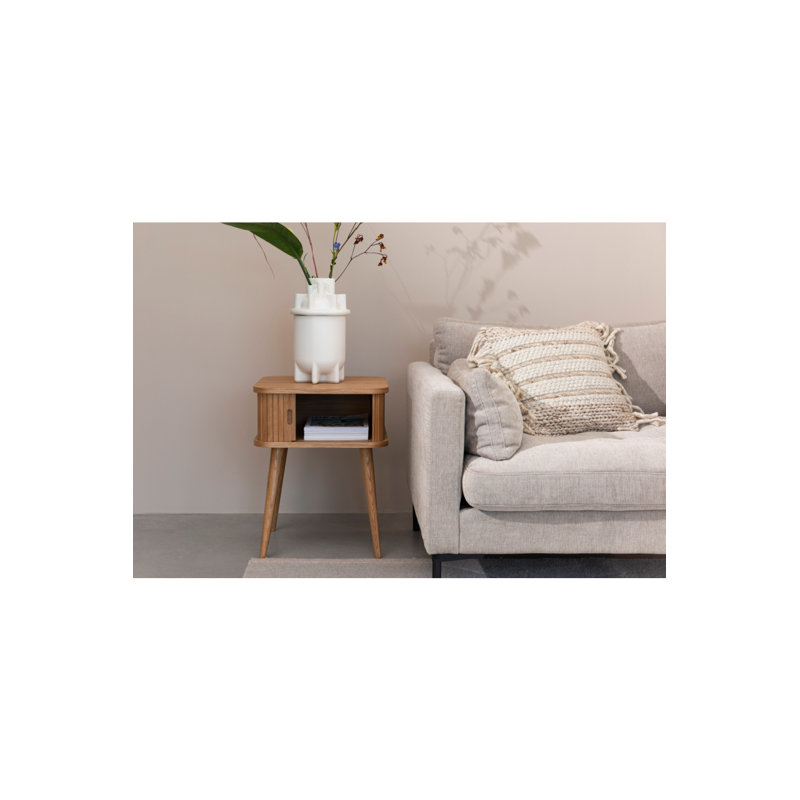 Barbier Solid Wood End Table, Brown, Brown