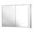 Ciyanna Recessed LED Lighted Medicine Cabinet with 3 Adjustable Shelves, Defogger, Outlets & USBs-1765612742