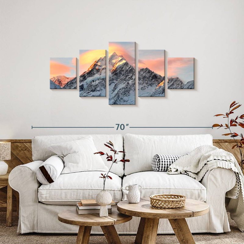 Mont Cook, coucher de soleil