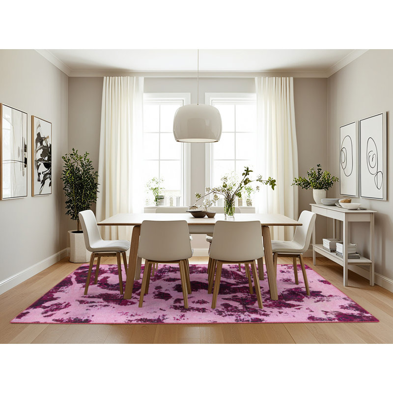 Abstract Indoor Rug, Rectangle 7' x 10'
