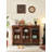 Wabi-Sabi Style Solid Wood & Rattan Sideboard