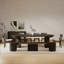 Table de salle à manger extensible Bachman 46 "-65" -85 "-105", table ovale extensible