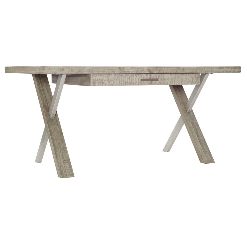Polk Solid Wood Top Writing Desk with Power Outlet