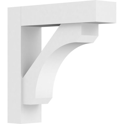 3"W x 12"D x 12"H Standard Legacy Architectural Grade PVC Bracket With Block Ends