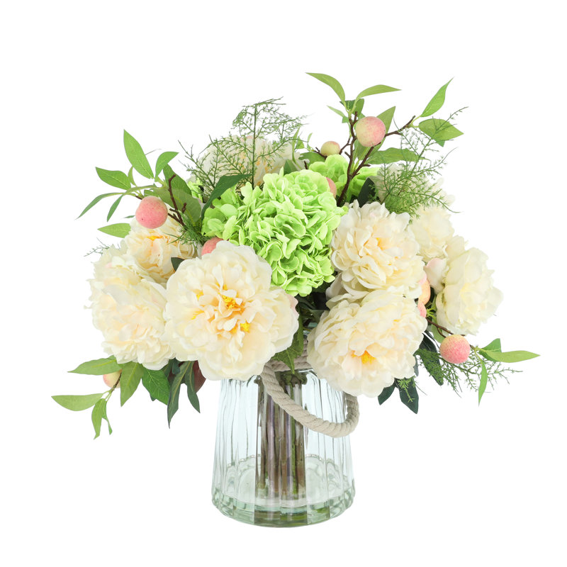 Spring Floral with Peonies, Hydrangeas and Peaches