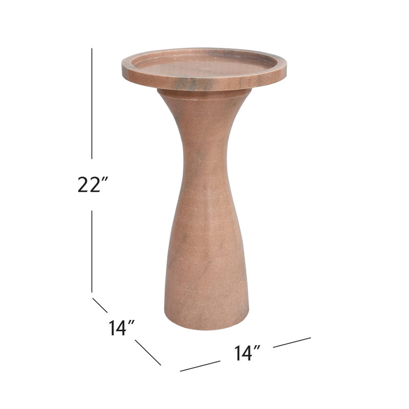 Baird Marble Accent Table, Clay