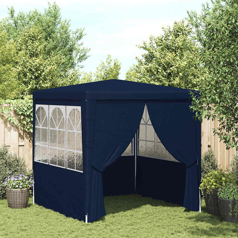 vidaXL Professional Party Tent with Side Walls 6.6'x6.6' Green 0.3 oz/ft², Green, 78.7"W x 78.7"D x 94.5''H
