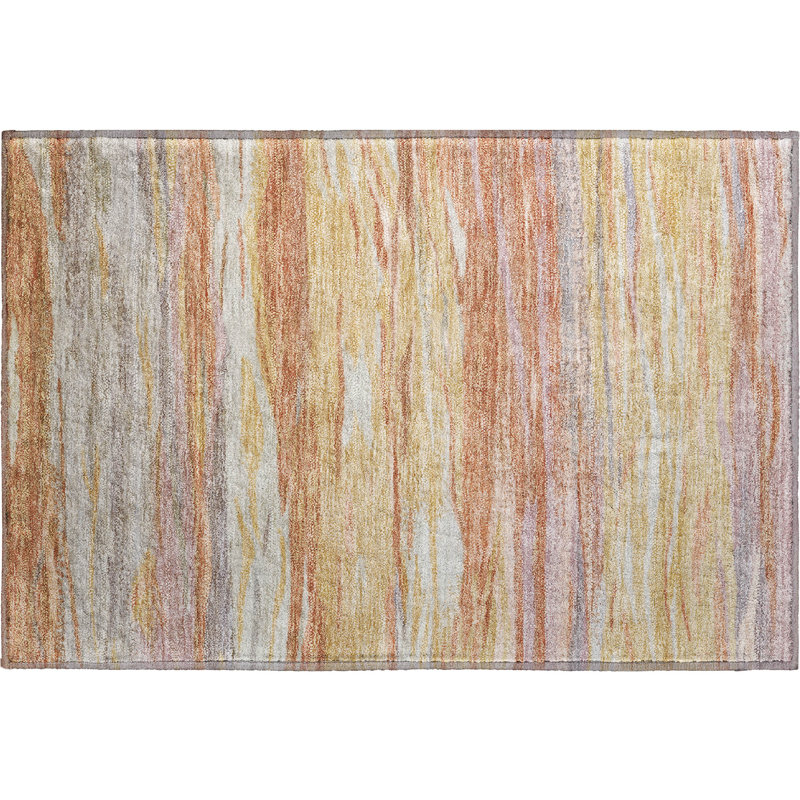 Premium Machine Washable Alaina AMF1933 Waves Rug, Rectangle 1'8" x 2'6"