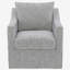 Fauteuil pivotant gris Merced