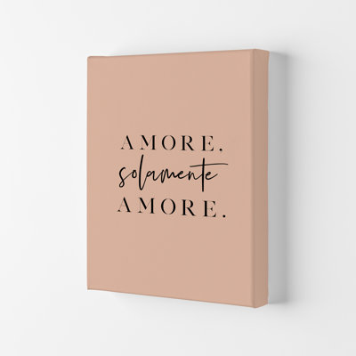 Amore Solamente Amore by Planeta444 - Print
