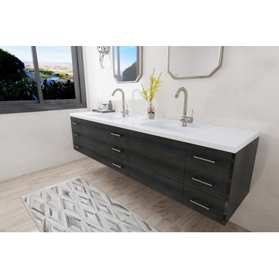 Meuble-lavabo double 87,5 po Richmond, prêt à installer