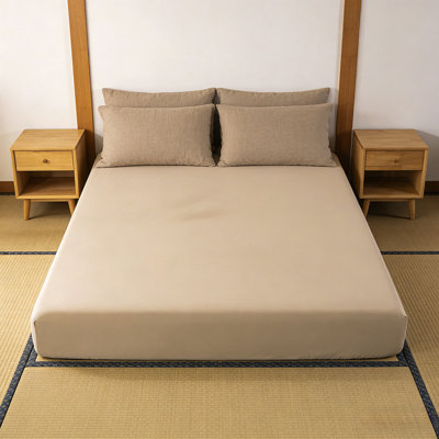 78,74 x 59 po Drap-housse pour lit double antidérapant Housse de protection pour matelas tout compris Housse en fibre douce pour dormir nu