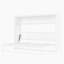 Lit escamotable simple avec tablettes, lit mural en métal au design pliable et peu encombrant, blanc