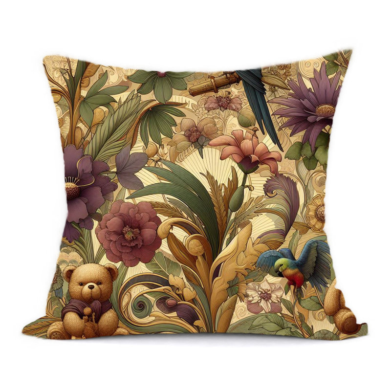 Abstract Reversible Throw Pillow