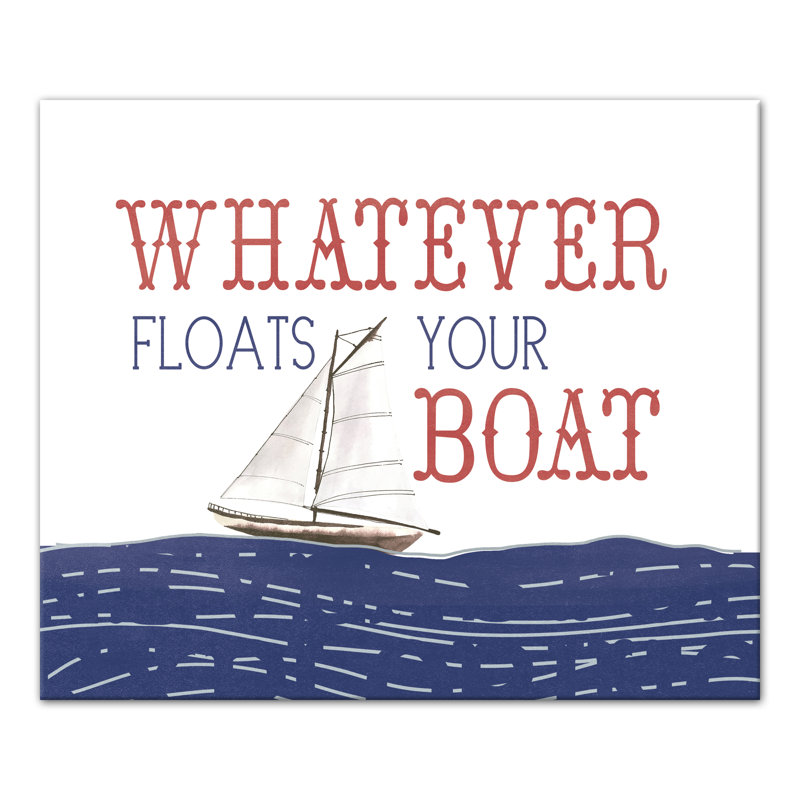 Impression sur toile tendue, quel que soit le bateau flottant, H 20 po x l 24 po x P 1,25 po