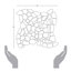 Riverglass 12x12 Frosted Glass Mosaic Tile