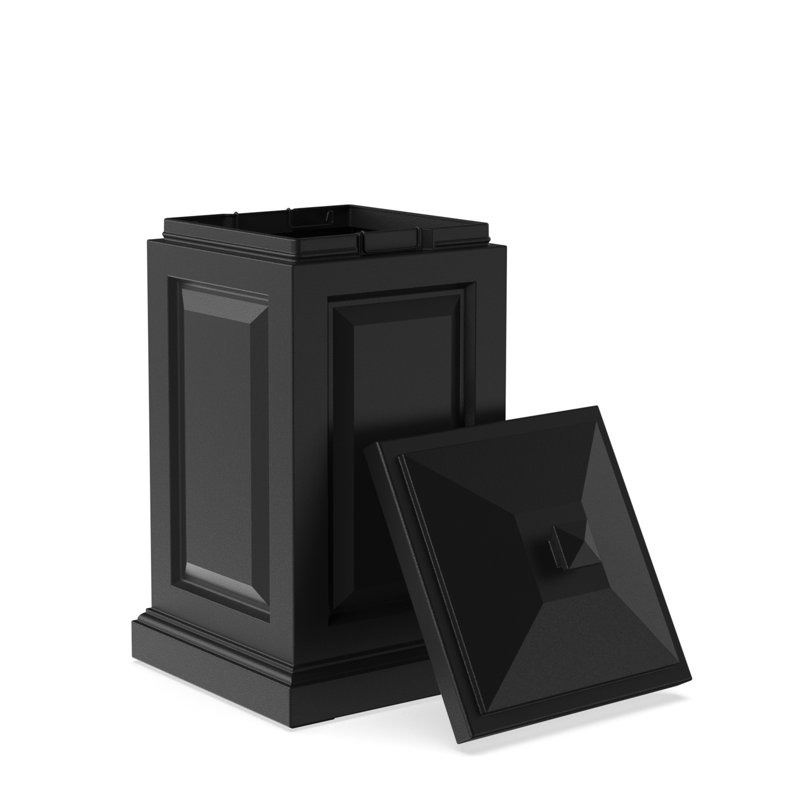 Arianda 45 Gallon Plastic Deck Box, Black