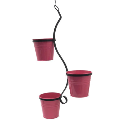 Jardinière suspendue en métal 3 pièces