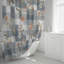 Rideau de douche avec tapis de bain-1316734678
