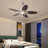 5 - Blade 42Inch Propeller Ceiling Fan with Remote Control and Light Kit Included-829576648