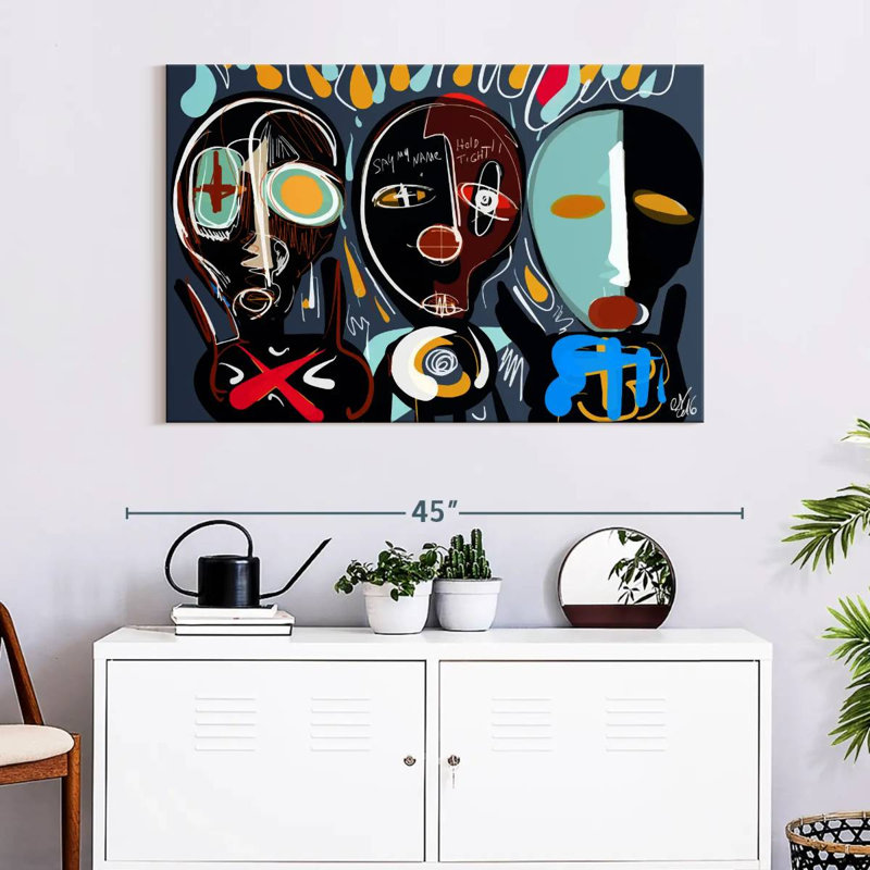 Leisha Hold Tight Graffiti, 26" H x 39" W