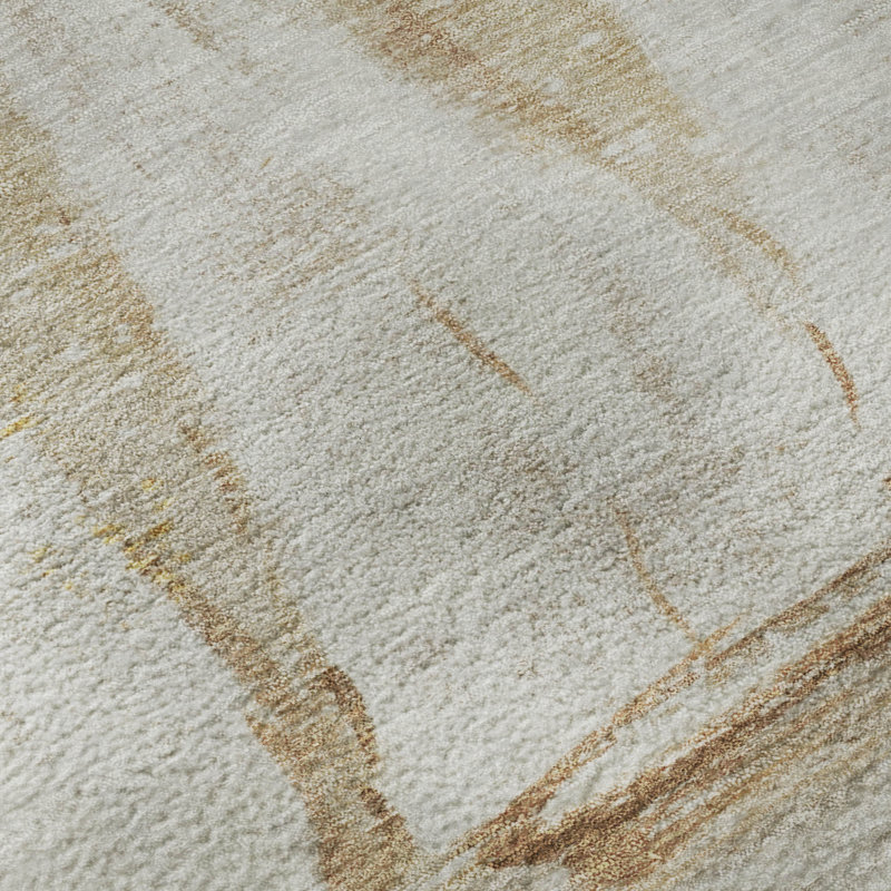 Premium Machine Washable Mayfield AMF2084 Coastal Rug, 2'3" x 7'6" Runner, Taupe