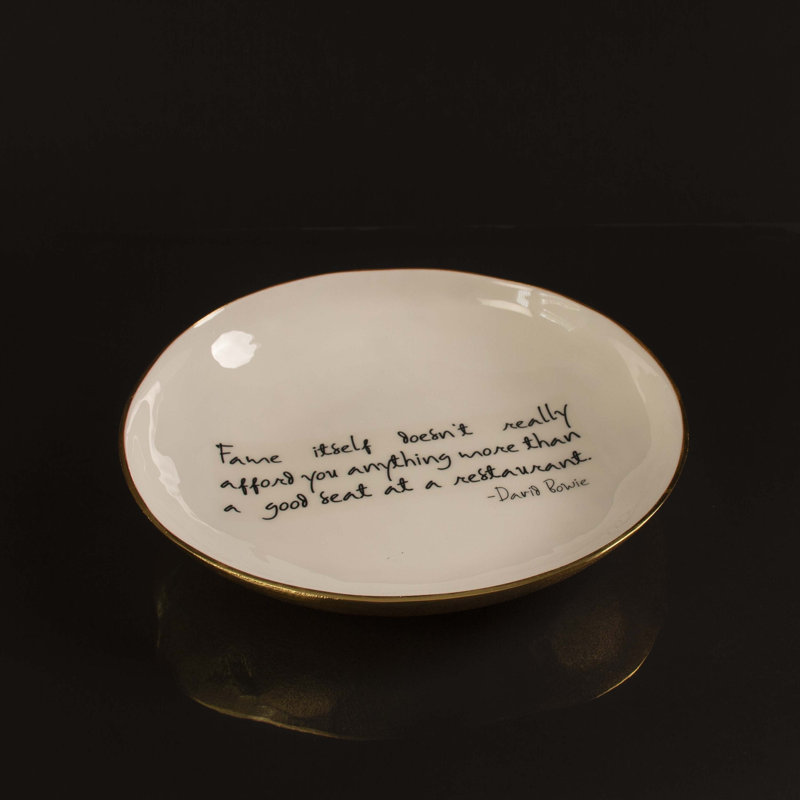Large Round Bowl With Quote