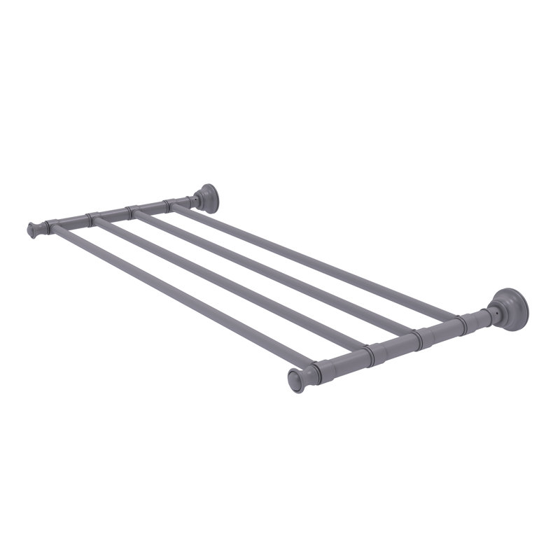 Porte-serviettes mural Freyja, Gris mat, P 12,7 po x l 26 po x H 2 po