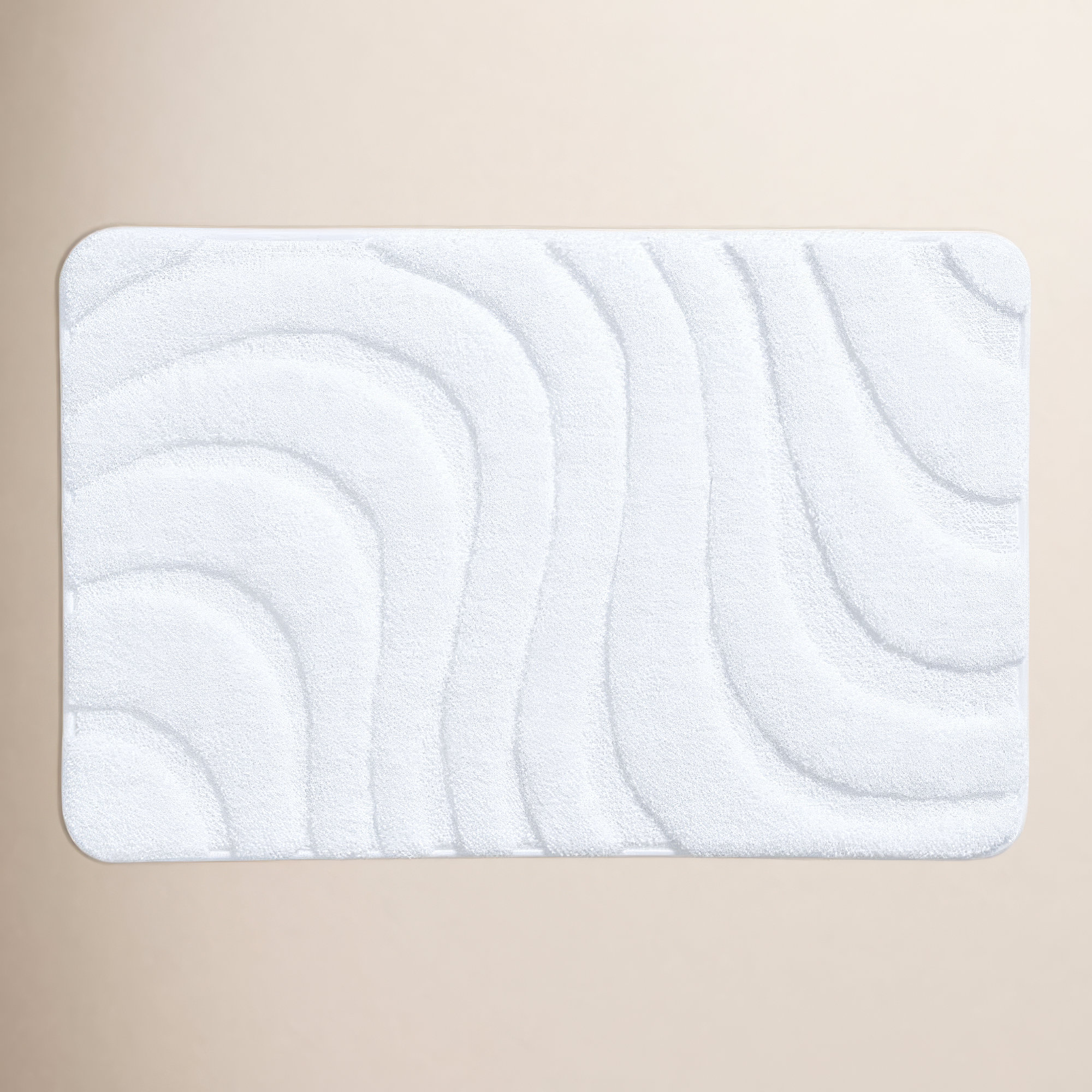 Gagetown Non-Slip Bath Rug, 24" W x 36" L, White
