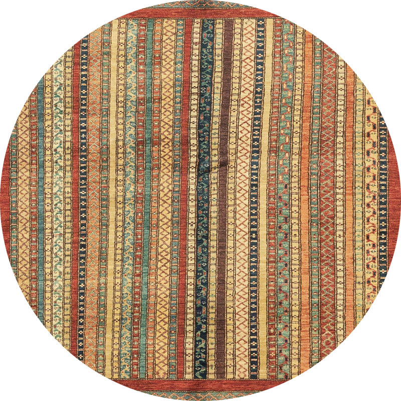 Abstract Indoor Rug, Round 4'