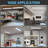 4FT 60W LED Wraparound Light, 6600Lm Linkable 60W/50W/40W 5000K Led Shop Lights Surface Mounting, ETL,AC120V LED Ceiling Office Wrap Light For Kitchen, Hallway, Fluorescent Replacement, 4P