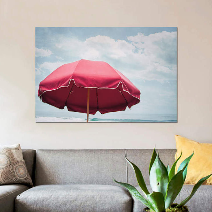 «Beach Bliss I» par Elizabeth Urquhart - photographie sur toile sans cadre, H 8 po x l 12 po x P 0,75 po, Toile tendue