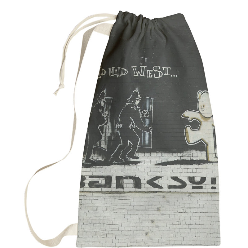 Fabric Laundry Bag with Handles, Small (29" H x 18" W x 1" D)