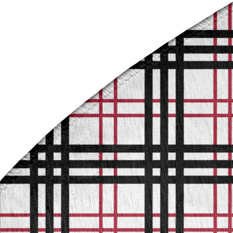 Plaid Indoor Rug, Round 5'