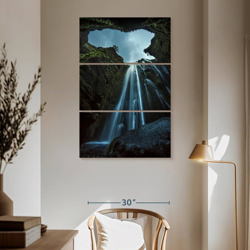 Alvord Hidden Gljufrafoss Falls, 65" H x 42" W